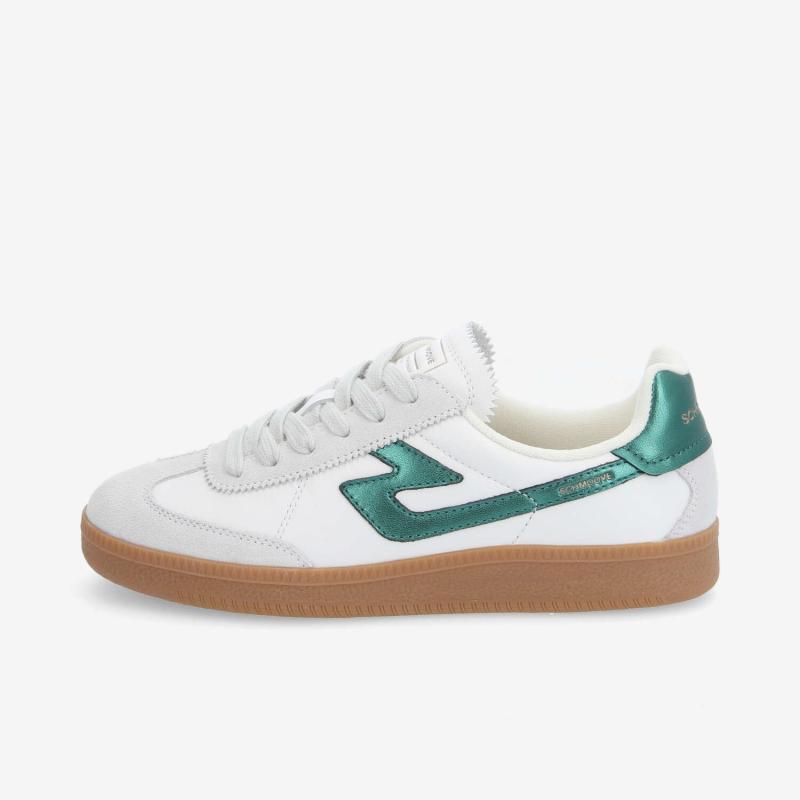 SHEFFIELD JOGGER W - NAP/SUEDE/METAL - BLANC/VERT